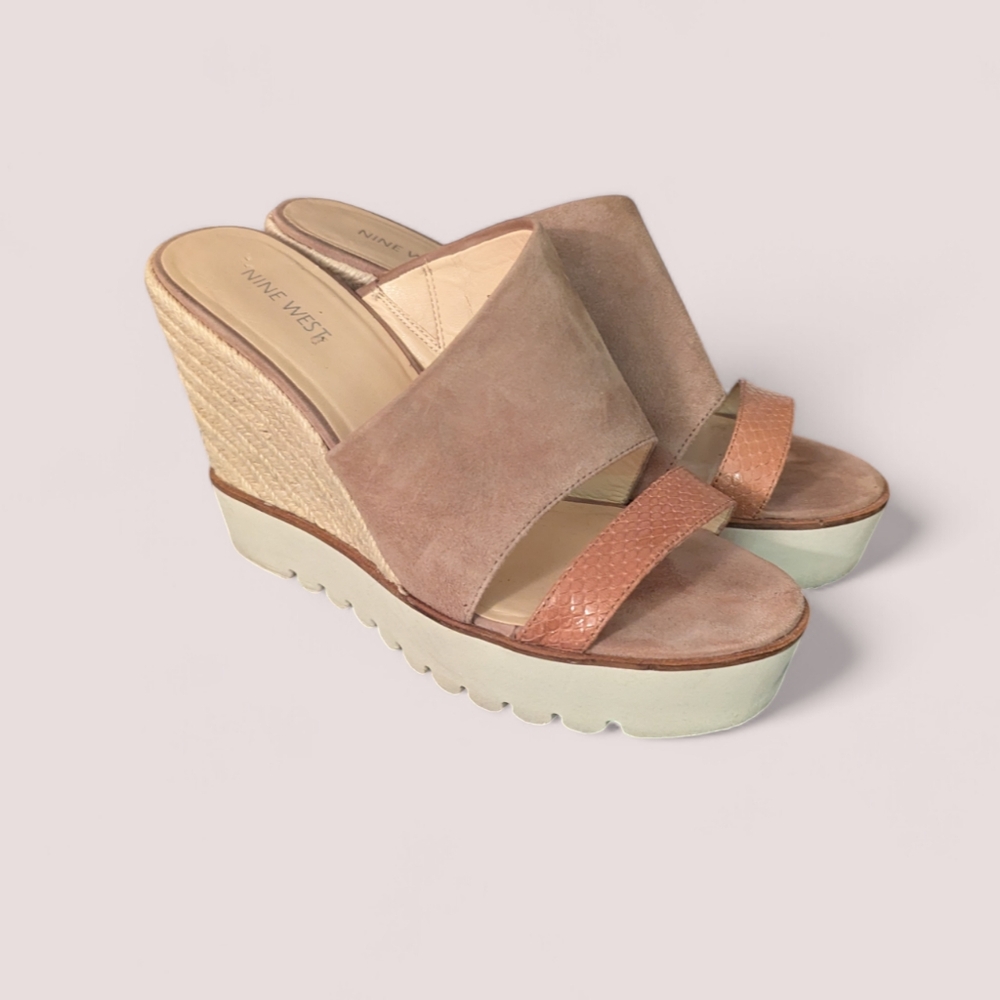 Nine West Leather Wedges